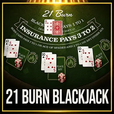 21 Burn Blackjack game artwork