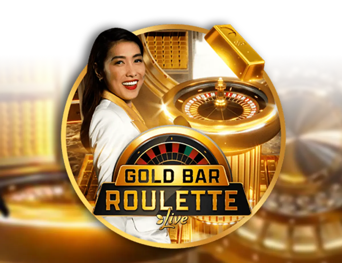 Gold Bar Roulette live casino artwork