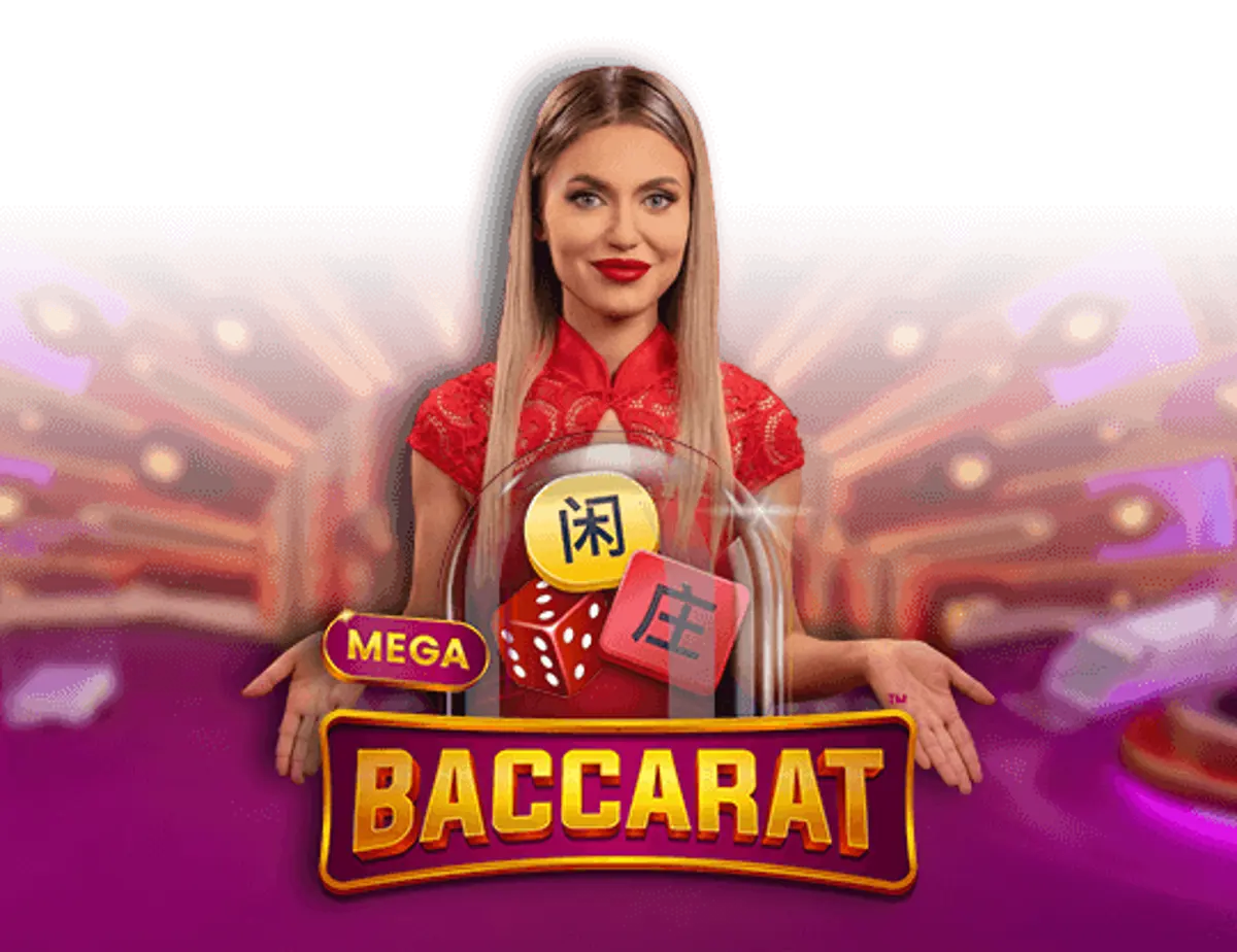 Mega Baccarat live casino artwork